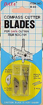 Сменные лезвия для кругового ножа СВ-23, набор 12 шт, DAFA Сменные лезвия для кругового ножа СВ-23, набор 12 шт, DAFA