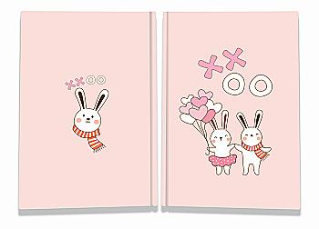 Блокнот А5 "Sweet love note" rabbits, 904365, TM Profiplan  Блокнот А5 "Sweet love note" rabbits, 904365, TM Profiplan