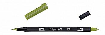 Маркер-блендер двосторонній ABT BrushPen ABT-158, темно-оливковий ТМ "Tombow" Маркер-блендер двосторонній ABT BrushPen ABT-158, темно-оливковий ТМ "Tombow"