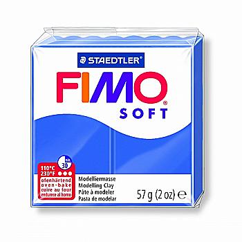 Пластика Soft, Синя блискуча, 57г, Fimo Пластика Soft, Синя блискуча, 57г, Fimo