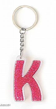 Брелок буква "K", красная, 554263 Брелок буква "K", красная, 554263