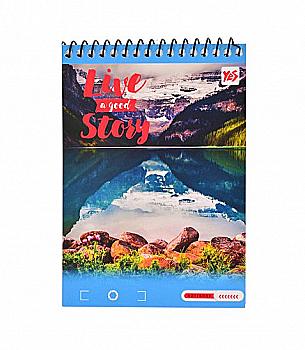 Тетрадь А6 80 кл. YES дв. сп. Live story (4704) Тетрадь А6 80 кл. YES дв. сп. Live story (4704)