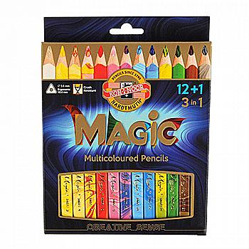 Карандаши 12 цв.+блендер MAGIC 3716, 340801 KIN, 20901 Карандаши 12 цв.+блендер MAGIC 3716, 340801 KIN, 20901