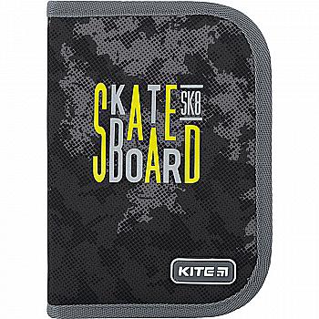 Пенал Kite 622 Skateboard, 1 отделение, 2 отворота, без наполнения, K22-622-6 Пенал Kite 622 Skateboard, 1 отделение, 2 отворота, без наполнения, K22-622-6