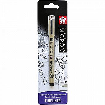 Линер Pigma Micron (0.5), 0,45мм, Черный, в блистере, Sakura Линер Pigma Micron (0.5), 0,45мм, Черный, в блистере, Sakura