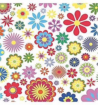 Декупажні серветки "Квітковий орнамент", 33*33 см, МАКІ