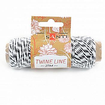 Шнур декоративний, біло-чорний, 27 м, 741597