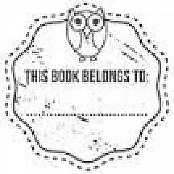 Штамп дерев`яний d=3,5 см "This Book Belongs To:", WE8002 ТМ "Woodies"