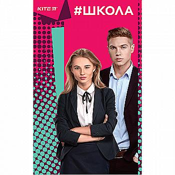 Книга записна В6 80 арк. School-4, кліт., інтегр. обкл., SC19-260-4