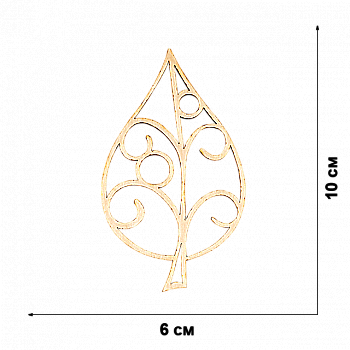 Заготовка дерев`яна для декорування, FLC-382