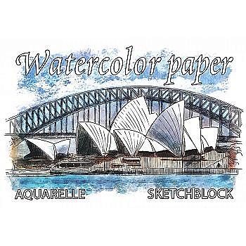 Альбом-планшет для акварелі клеєний А4 20 арк. 200 г/м, АК4920 Альбом-планшет для акварелі клеєний А4 20 арк. 200 г/м, АК4920