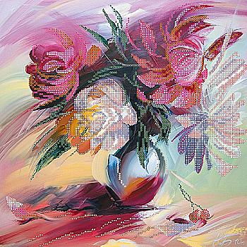 Схема для вишивки бісером "Мальовничі півонії", AC-193 Схема для вишивки бісером "Мальовничі півонії", AC-193