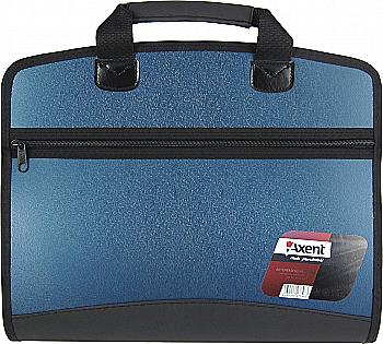 Портфель А4, 4 відділення, синій металік 1621-12 Axent Портфель А4, 4 відділення, синій металік 1621-12 Axent
