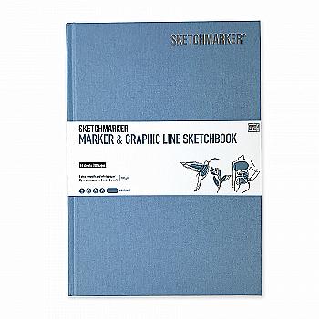 Скетчбук SKETCHMARKER В5 44 л., 180 г/м², светло-голубой, MGLHM/LBLUE Скетчбук SKETCHMARKER В5 44 л., 180 г/м², светло-голубой, MGLHM/LBLUE