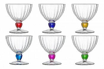 Набор креманок Quadro Rainbow 300 мл из 6 пр., N3056 Luminarc