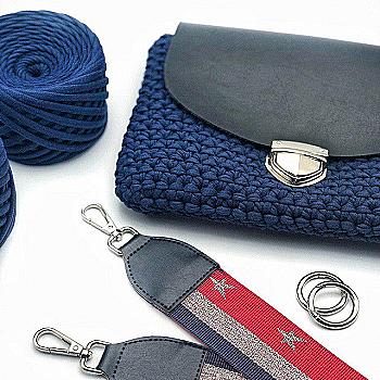 Набір пряжі трикотажної Bobilon "My Littel Bag" синій сапфір, NV24 Набір пряжі трикотажної Bobilon "My Littel Bag" синій сапфір, NV24