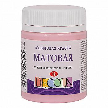 Краска акриловая Decola 50 мл светло-розовая , матовый, 353524 Краска акриловая Decola 50 мл светло-розовая , матовый, 353524