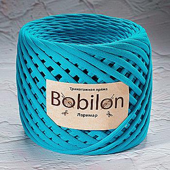 Пряжа трикотажна Bobilon Medium (7-9 мм), ларімар Пряжа трикотажна Bobilon Medium (7-9 мм), ларімар