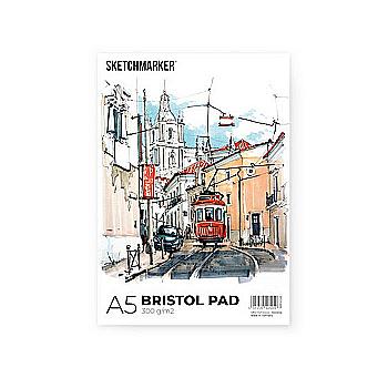 Склейка SKETCHMARKER BRISTOL PAD, A5 (20 стр., 300 gsm), BRPADA5