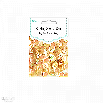 Пайетки круглі 10 гр світло-золоті, DPCE-006 DpCraft Пайетки круглі 10 гр світло-золоті, DPCE-006 DpCraft