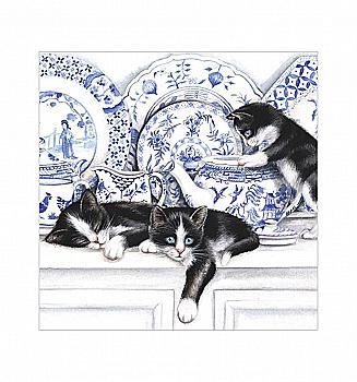 Декупажні серветки "Котенята", 33*33 см, ti-flair Декупажні серветки "Котенята", 33*33 см, ti-flair