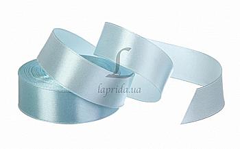 Лента атлас 12 мм-23 м, голубая, 103