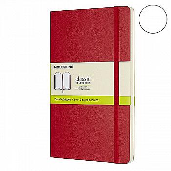 Блокнот Красный мягкий средний нелинованные, Moleskine Classic, QP618F2F Блокнот Красный мягкий средний нелинованные, Moleskine Classic, QP618F2F