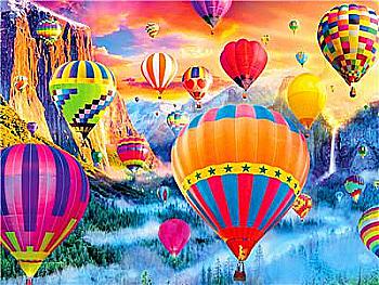 Набір для розпису по номерах 40*50 см "Повітряні кулі", RA3577 Набір для розпису по номерах 40*50 см "Повітряні кулі", RA3577