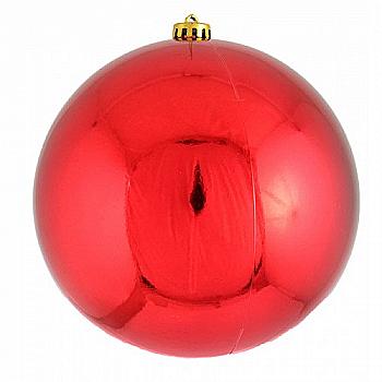 Куля d-10 cм, червона глянцева, 972665