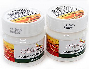 Набор двухкомпонентный кракелюр "Micro", 50 мл, Margo Набор двухкомпонентный кракелюр "Micro", 50 мл, Margo