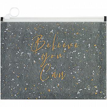 Папка на блискавці А4+, zip-lock, Shade Green, 1497-15-A