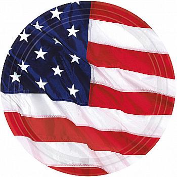 Тарілка пап. США 18 см 8 од, 3502-0110