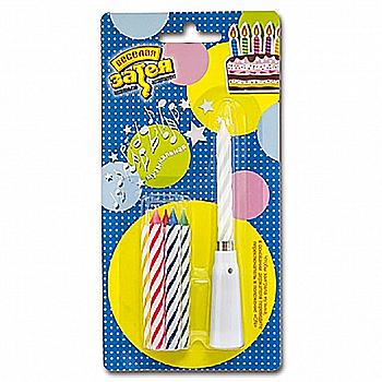 Свічка д/торту 6 од., 1502-1123