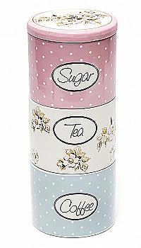 Набор керамических банок "Cottage Flower", DK0023-D