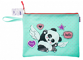 Папка А4 "Панда" 33*26*1 см, м`ятний, ZB.705521 Папка А4 "Панда" 33*26*1 см, м`ятний, ZB.705521