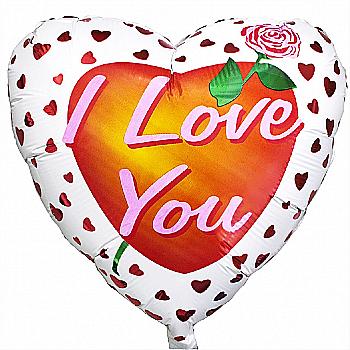 Куля повітряна 18" I love you Троянда, 1202-0410