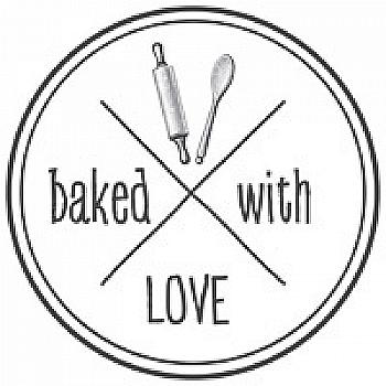 Штамп дерев`яний d=3,5 см "baked with LOVE", WE5008 ТМ "Woodies" Штамп дерев`яний d=3,5 см "baked with LOVE", WE5008 ТМ "Woodies"