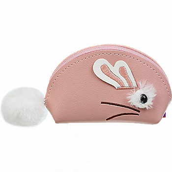 Кейс для монет "Fur rabbit", персиковий, 12,5*8,5*4,5 см, ZB.702201 Кейс для монет "Fur rabbit", персиковий, 12,5*8,5*4,5 см, ZB.702201