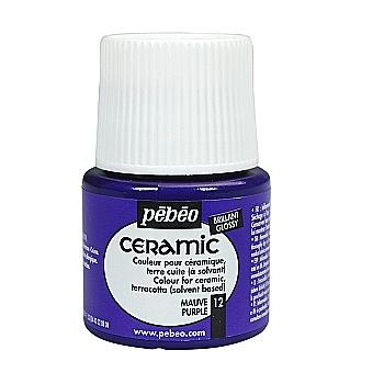 Фарба лакова по склу та кераміці Ceramic 45 мл, пурпурна, 025-012 ТМ "Pebeo" Фарба лакова по склу та кераміці Ceramic 45 мл, пурпурна, 025-012 ТМ "Pebeo"