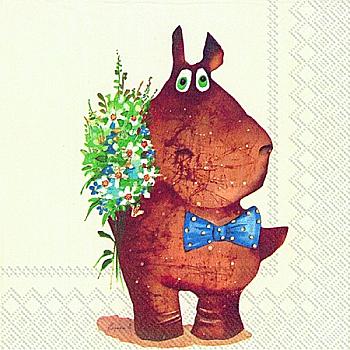 Серветка для декупажу 33*33 см "Найкращі побажання!" IHR-L 569200