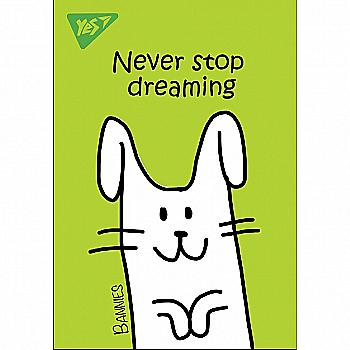 Блокнот А7/48 кл клей "Joy full of rabbits", 891422