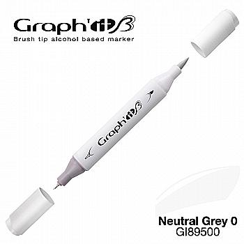 Маркер двухсторонний Brushmarker, Нейтральный серый (9500), GI89500 Graph`it Маркер двухсторонний Brushmarker, Нейтральный серый (9500), GI89500 Graph`it