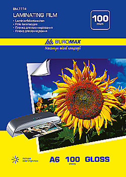 Плівка для ламінування 100 мкм, A6 (111*154 мм), 100 шт. BM.7774 Плівка для ламінування 100 мкм, A6 (111*154 мм), 100 шт. BM.7774