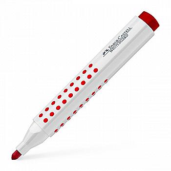 Маркер текстовый Grip красный трехгранный для доски, 158321, Faber-Castell Маркер текстовый Grip красный трехгранный для доски, 158321, Faber-Castell