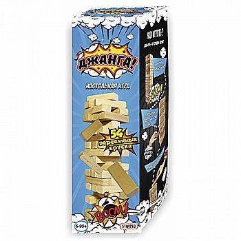 Гра настільна "Джанга, 54 брусків" (рос) 24, ТМ "Strateg" Гра настільна "Джанга, 54 брусків" (рос) 24, ТМ "Strateg"