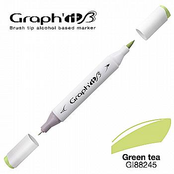 Маркер двосторонній Brushmarker, Зелений чай (8245), GI88245 Graph`it Маркер двосторонній Brushmarker, Зелений чай (8245), GI88245 Graph`it