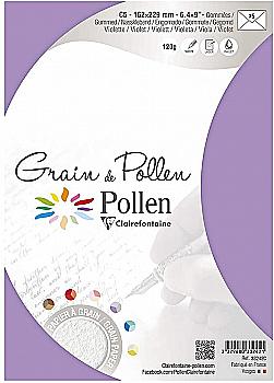 Конверт декоративный Pollen зернистый 162*229 мм/120 г, Violet/Фиолетовый, 33242C Конверт декоративный Pollen зернистый 162*229 мм/120 г, Violet/Фиолетовый, 33242C
