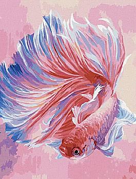 Набір для розпису по номерах 40*50 см "Риба півник", KHO4459