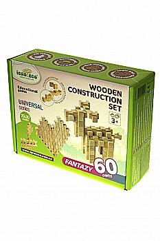 Конструктор деревянный "Фантазия" 60 дет.
