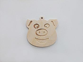 Заготівка дерев`яна Ялинкова прикраса "Порося", 2120 Заготівка дерев`яна Ялинкова прикраса "Порося", 2120